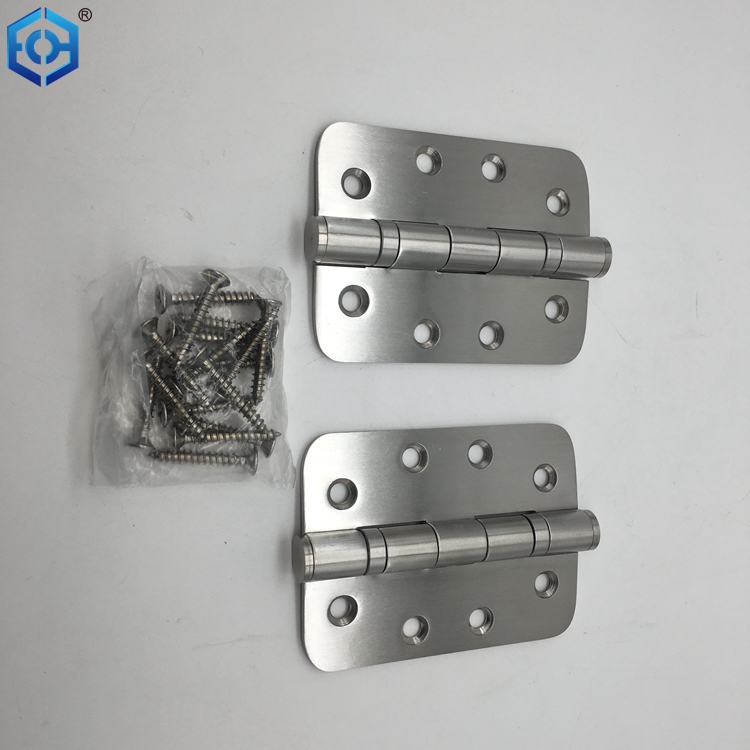 SUS304 Bisagras de puerta de acero inoxidable SUS304 para puerta pesada con conrners redondeadas incluyen tornillos