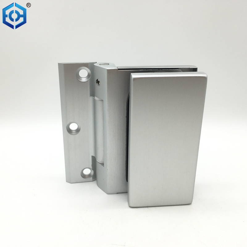 Vidromas de aluminio plateado a las bisagras de la puerta de la ducha de pared