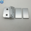 Vidromas de aluminio plateado a las bisagras de la puerta de la ducha de pared