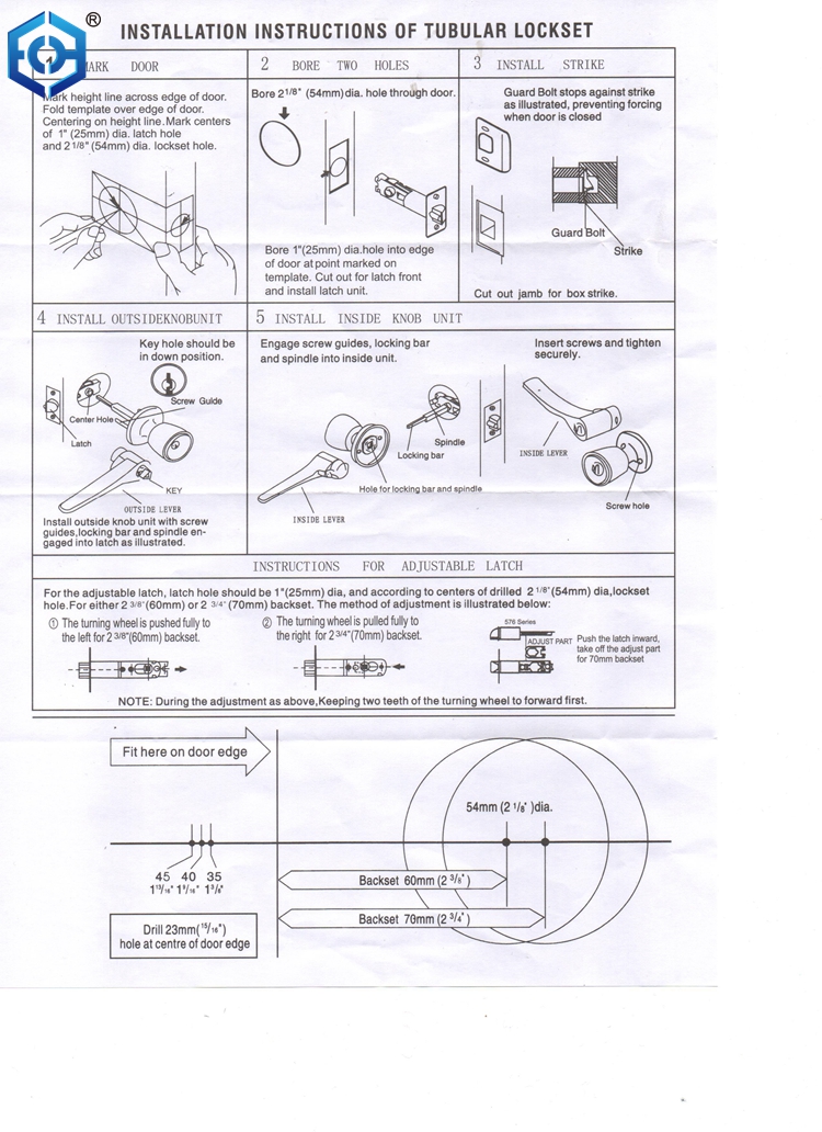 manijas de la puerta de entrada