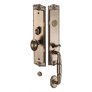 ECH PRECIO DE VENTA HOT SEGURIDAD Estilo europeo Europa Bronce Zinc Entrada de zinc manijas de las puertas chapadas en la puertas Lock