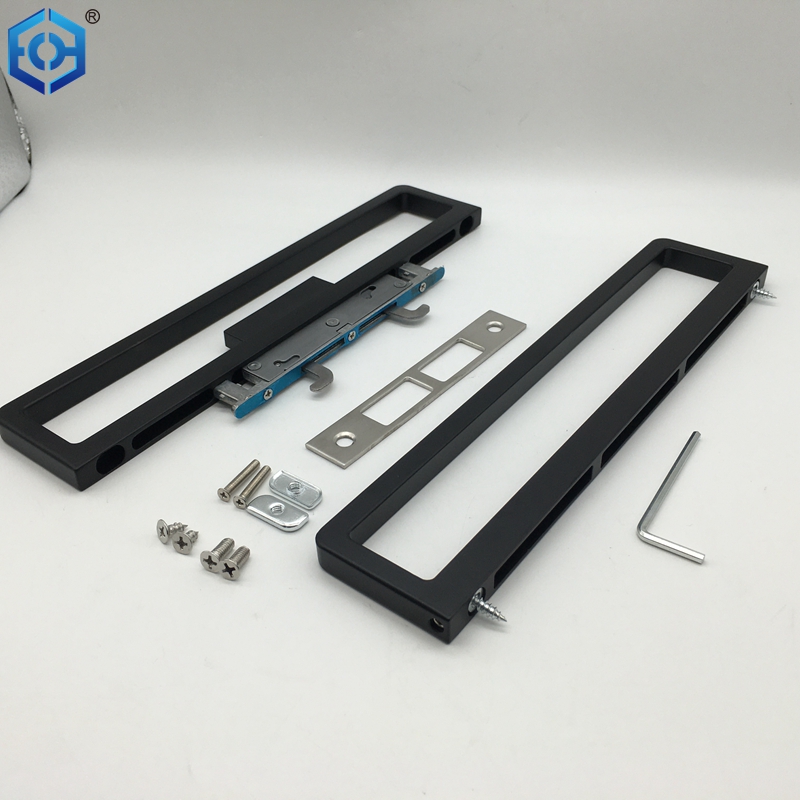 Puerta corredera de aluminio extremadamente estrecho puerta de aluminio un solo vidrio de vidrio doble de vidrio de gama alta de gancho de gancho de doble muñeca de muñeca de muñeca