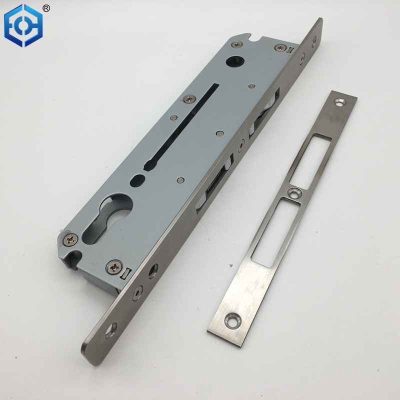 Puerta de vidrio corredera con cerradura de fondo