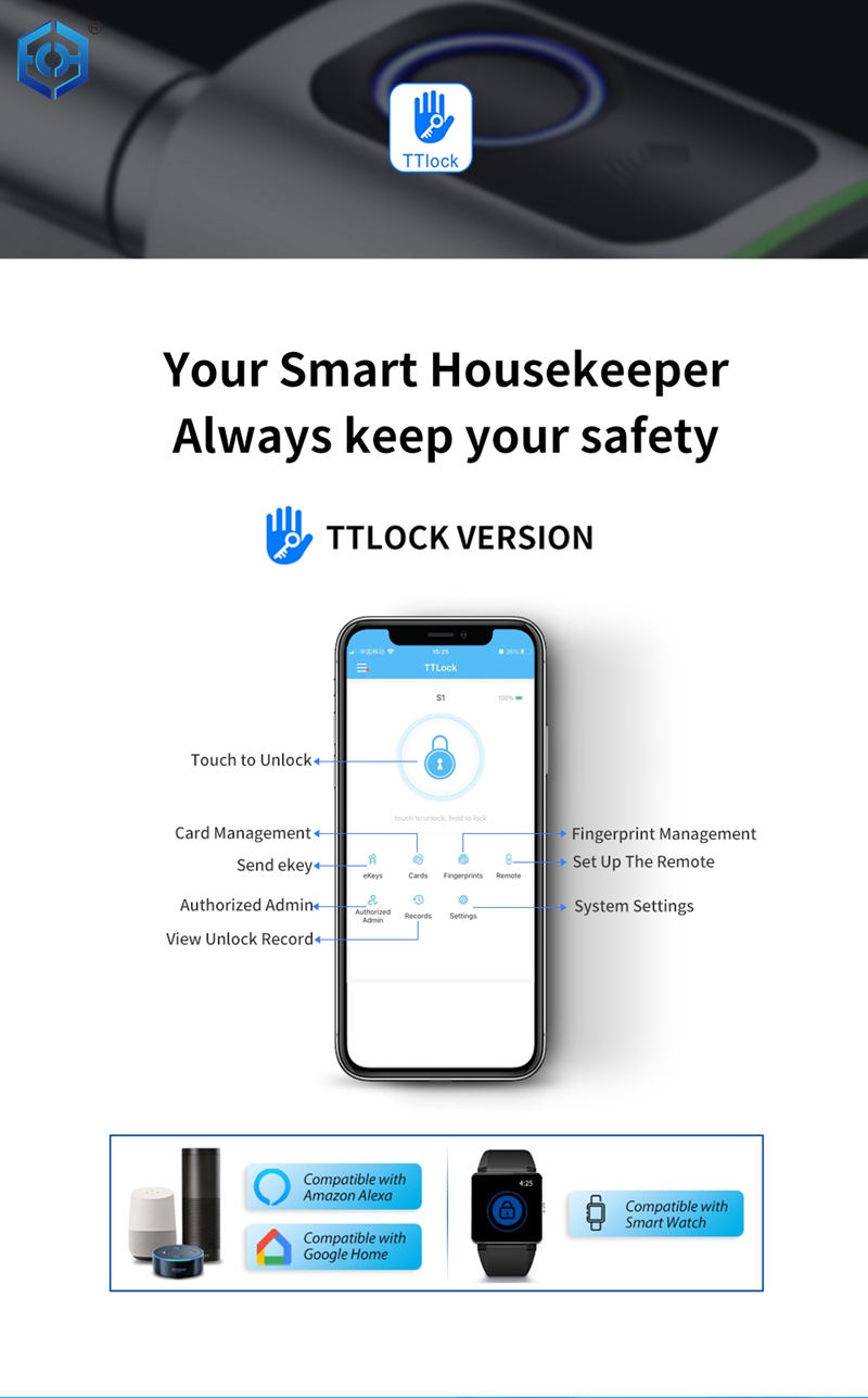El mejor bloqueo inteligente del euro cilindro