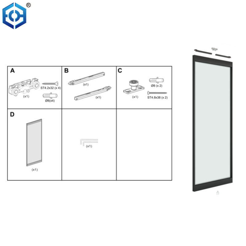 puertas plegables flotantes