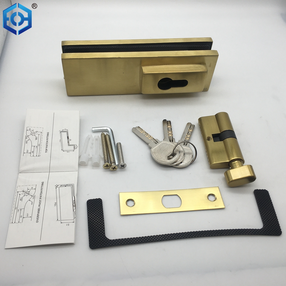 mech&oacute;n de parche inferior de la puerta de vidrio