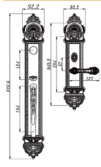 cerradura de puerta de entrada