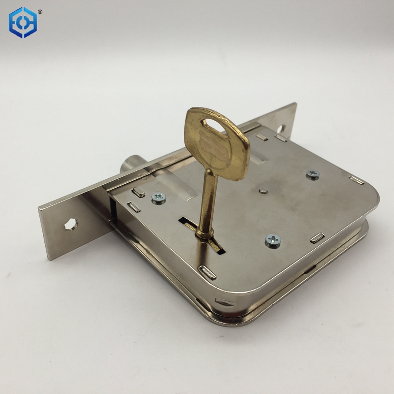 Cerraduras de embutir con manija de zinc, cuerpo de cerradura de puerta de Argentina, acabado en níquel satinado estándar de calidad europea