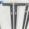 Manija de puerta infinito de placa larga de acero inoxidable negro