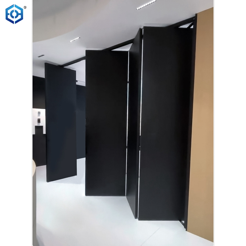 Accesorios flexibles para puertas plegables Juego completo de rieles guía Enlace de partición plegable múltiple 