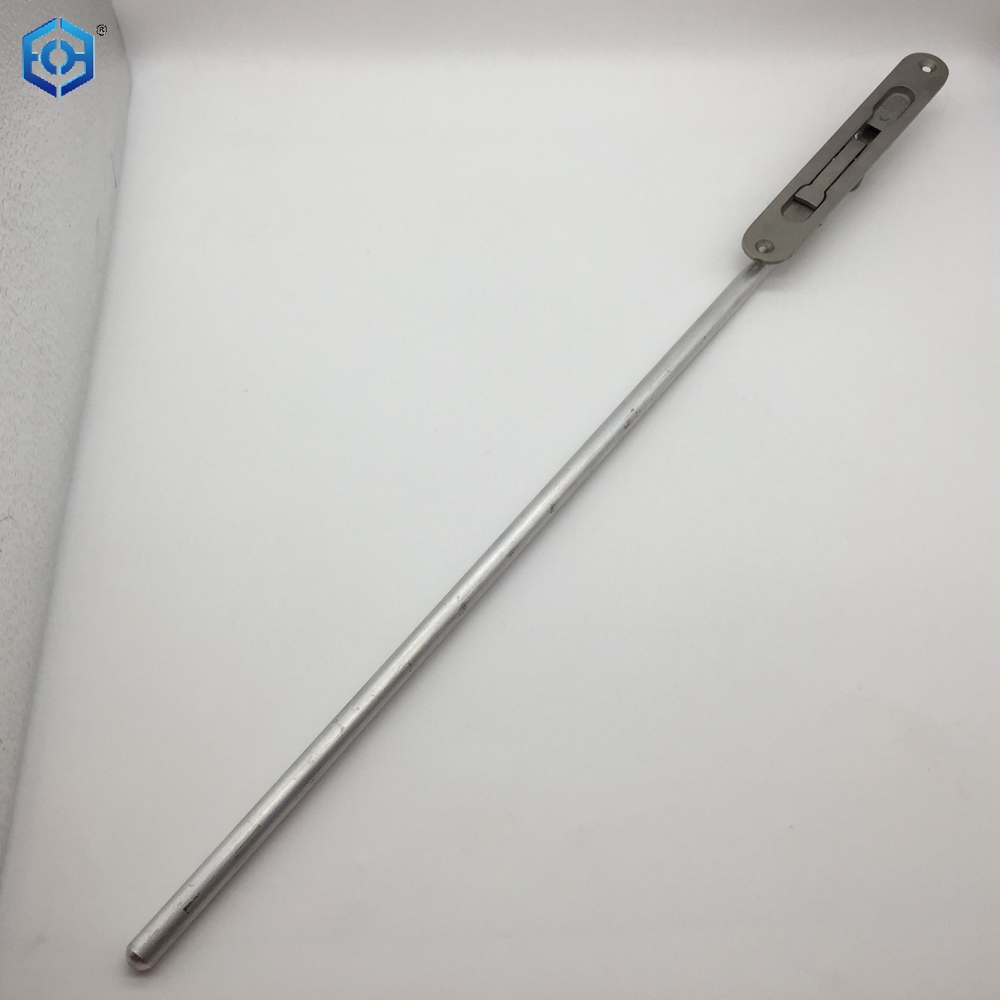Cerradura de perno deslizante resistente oculta de acero inoxidable plateado con varilla de aluminio