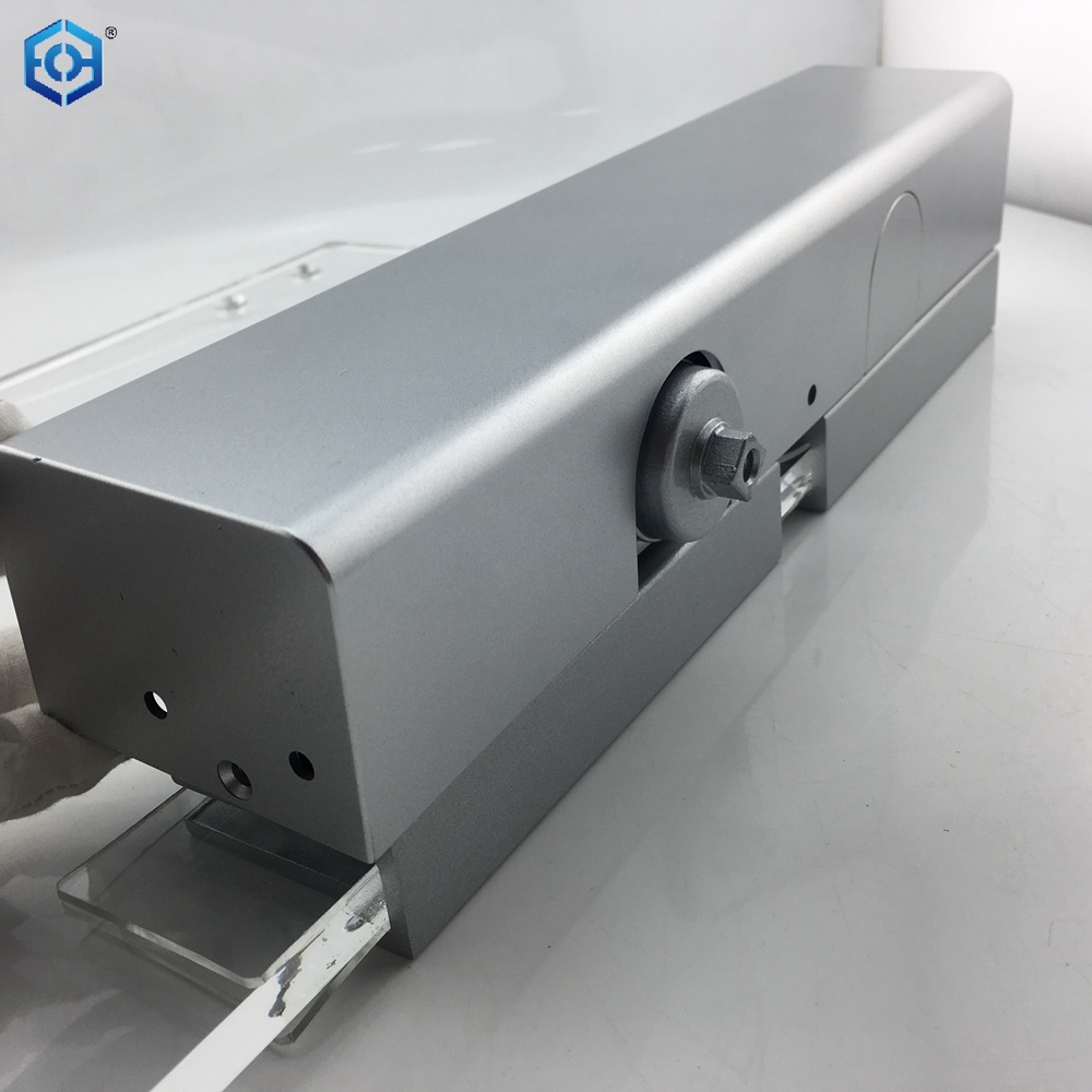 Soporte de brazo de cierrapuertas comercial de aleación de aluminio montado en superficie para puertas de vidrio