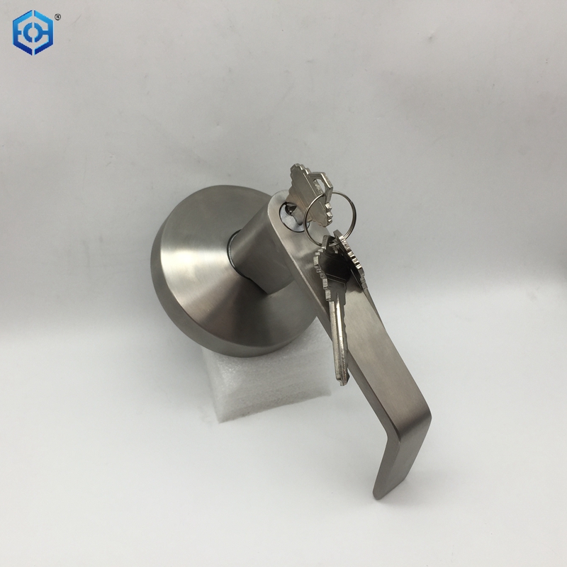 Barra de empuje para puerta de salida de emergencia comercial de acero inoxidable con palanca exterior y 3 llaves