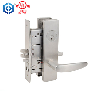 Hardware de puerta estándar de estilo americano ANSI Hotel Mortise Lock Landy con cerradura