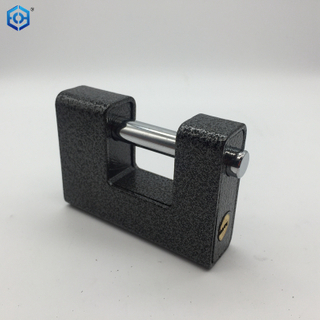 Tipo cuadrado y rectangular de acero resistente negro con candado de 4 llaves