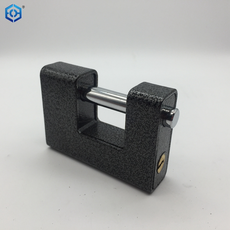Tipo cuadrado y rectangular de acero resistente negro con candado de 4 llaves