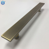 Tirador de puerta de vidrio de bronce antiguo metálico de aluminio