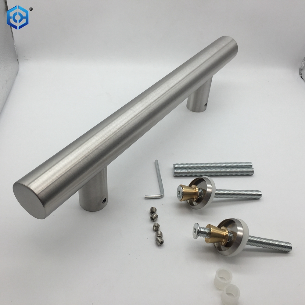 Tirador de puerta de vidrio de un solo lado estilo H de acero inoxidable SSS