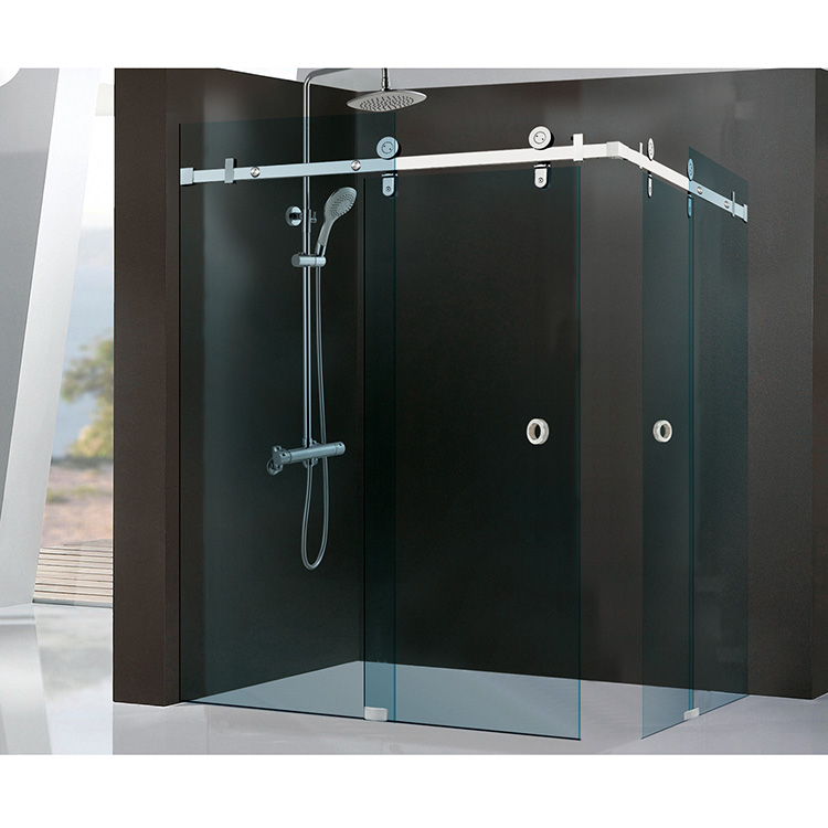 Junta para ducha de cristal sin marco, junta para borde inferior de puerta  de ducha, burlete inferior de plástico para mampara rebatible de ducha de