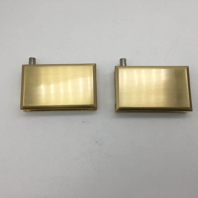 bisagra de vidrio dorado