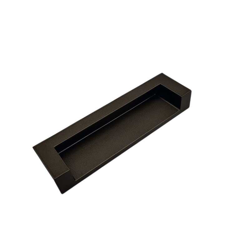 Manija de puerta oculta de aleación de zinc marrón para muebles o manija de gabinete