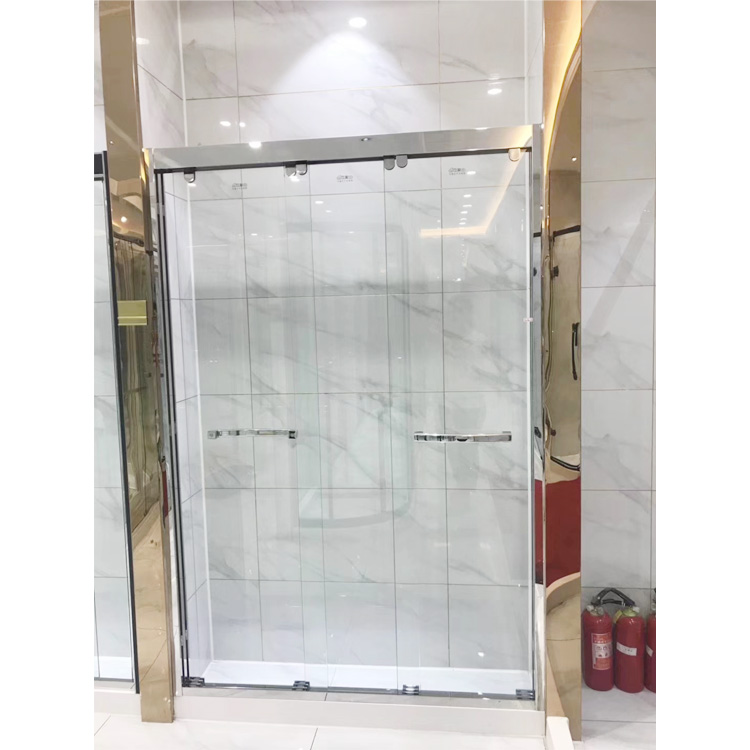 Puertas de ducha de vidrio deslizante sin marco