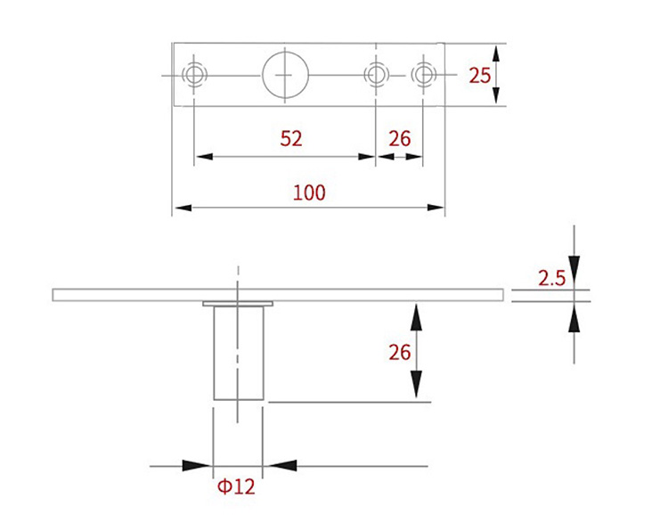 Bisagra de pivote de gravedad