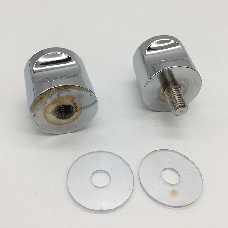 Perillas de gabinete de vidrio redondo