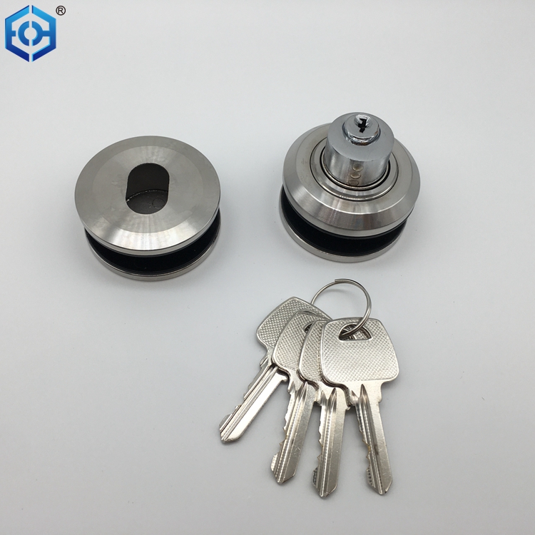 mango de puerta de vidrio de ozono con cerradura