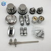 Hardware de puerta de vidrio deslizante sin marco de acero inoxidable cromado para duchas para duchas