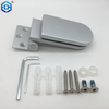 Diseño redondo de la bisagra de aluminio autocurador plateado para puerta de un solo swing