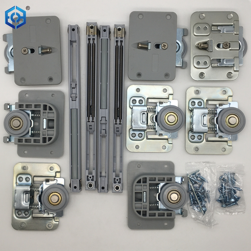 Puerta corredera de vestuario amortiguador buffer de buffer de buffer oculto riel de amortiguación oculta tranquila duradera fácil de instalar accesorios de hardware de muebles 