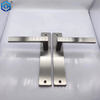 Manija de puerta de baño de baño de acero inoxidable Manija de mando de placa larga de doble cara con mango de puerta de placa larga