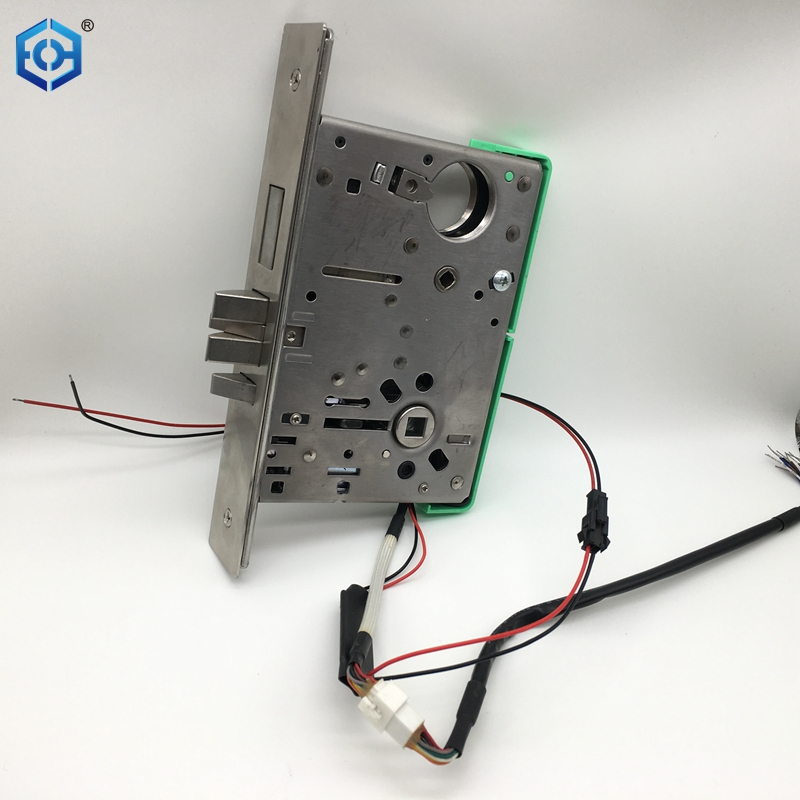 Bloqueo de mortesis solenoide de acero inoxidable de níquel satinado de estilo americano