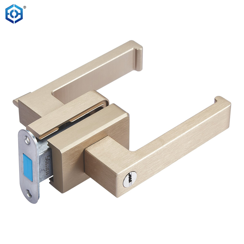 Cerradura de puerta de palanca de aluminio para puerta de vidrio con marco de aluminio 