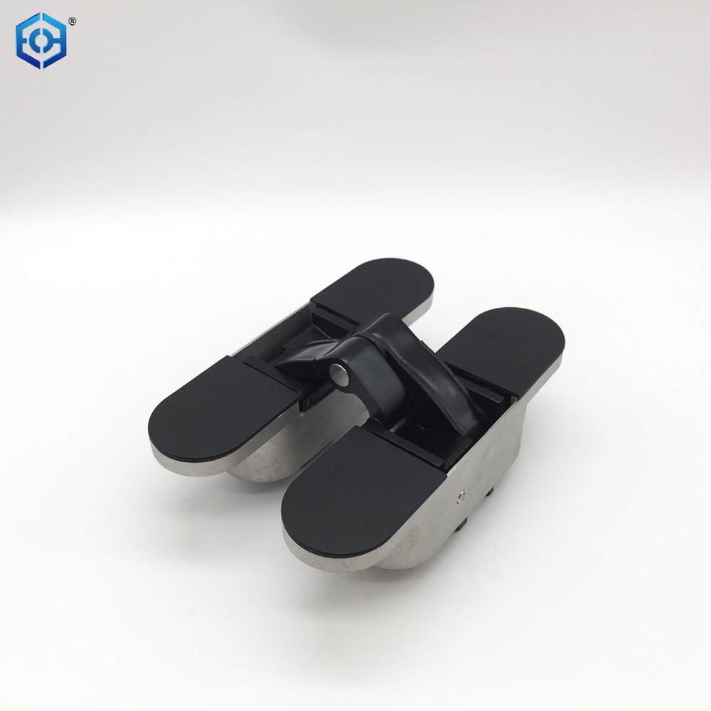 Bisagras de puerta ocultadas de 180 grados ajustables 2.o de acero inoxidable plateado de espesor moderno suave y cercano de 40 mm 