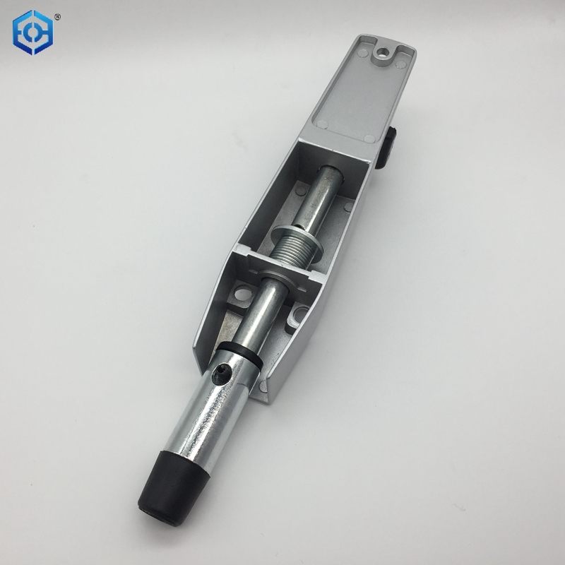 Tope de puerta reductor con resorte resistente plateado y negro