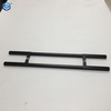 Tiradores de puerta de vidrio de aluminio negro cuadrado comercial al por mayor fabricante de fábrica
