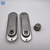 Bargas únicas de acero inoxidable Bloqueo de puerta corredera CLAQUETA INVISIBLE Mango empotrado Puerta de hardware de hardware 