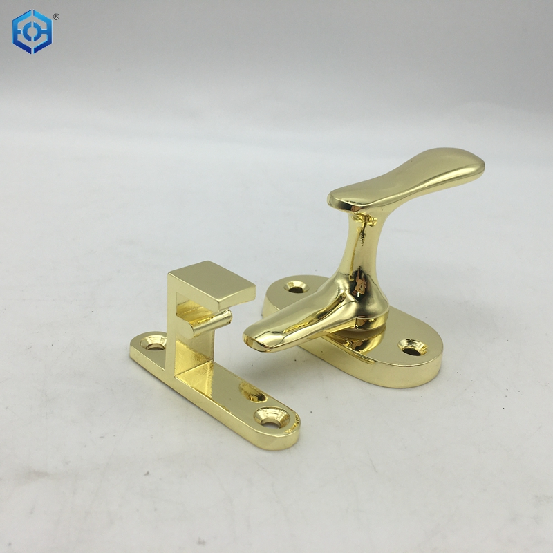 Gold de aleación de zinc cerradura práctica de pestillo para puertas de madera para la cocina del baño y las puertas de inodoro