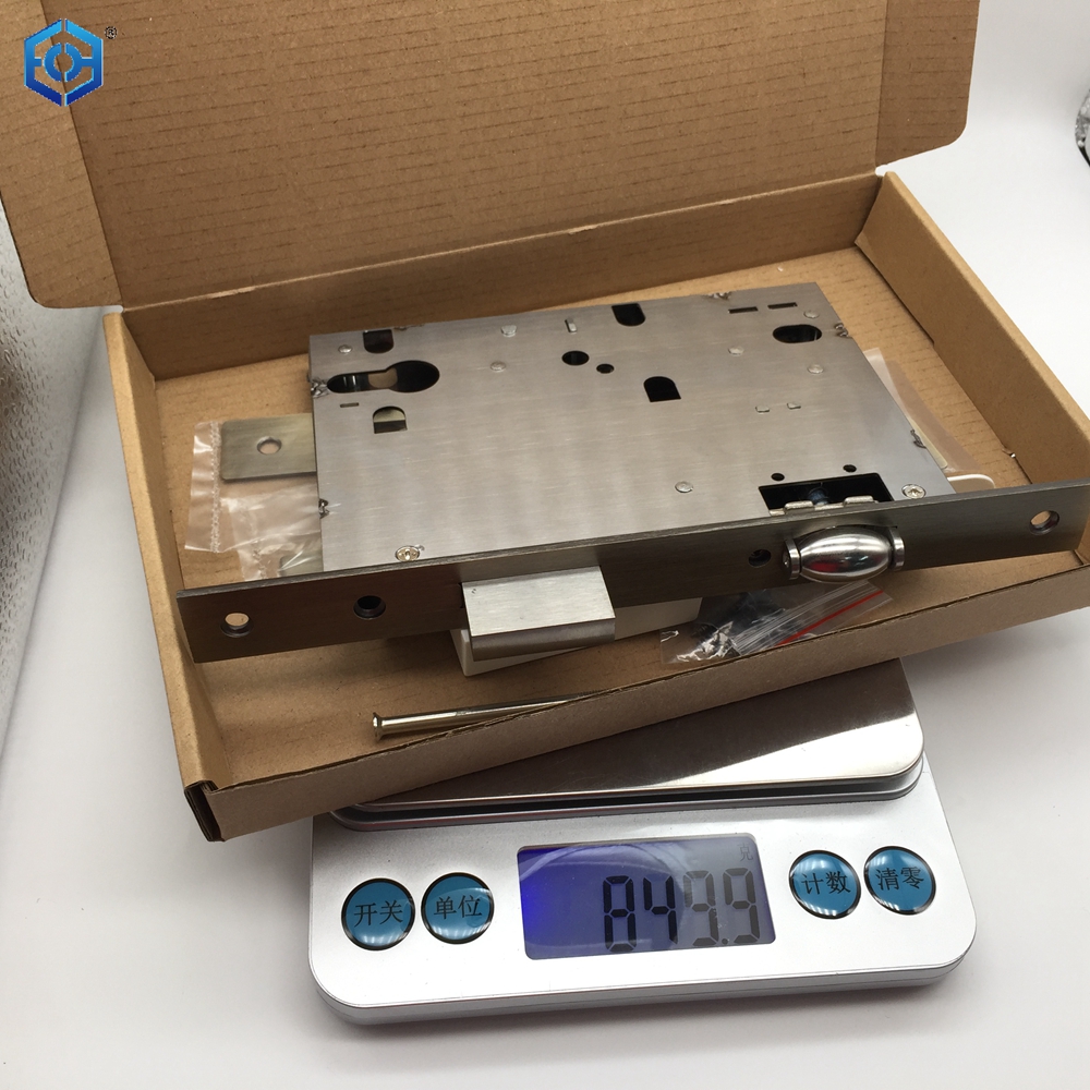 Cuerpo plateado cuadrado resistente modificado para requisitos particulares de la cerradura de puerta de embutir del rodillo de 90m m