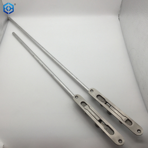 Cerradura de perno deslizante resistente oculta de acero inoxidable plateado con varilla de aluminio
