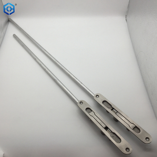 Cerradura de perno deslizante resistente oculta de acero inoxidable plateado con varilla de aluminio