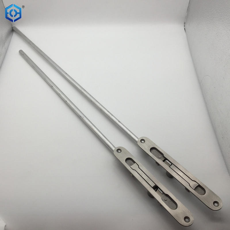 Cerradura de perno deslizante resistente oculta de acero inoxidable plateado con varilla de aluminio