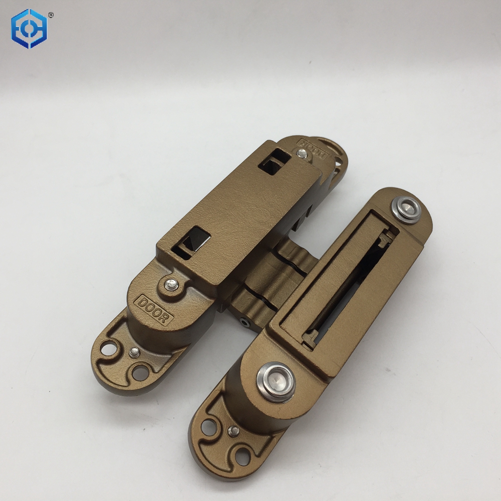 Bisagra de puerta oculta oculta ajustable de acero inoxidable 3D de CA de 120 kg
