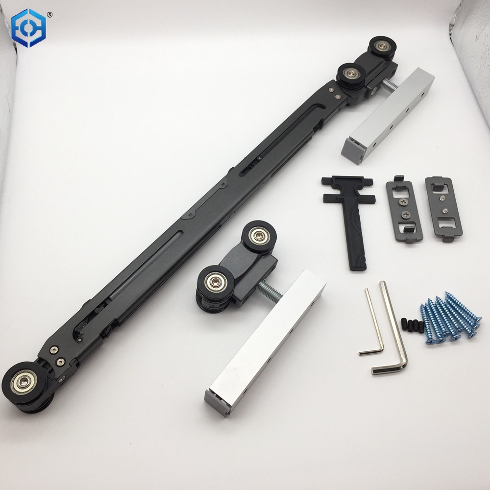 Rodillo de puerta corrediza resistente de cierre suave de metal y plástico para puerta de madera de 60 a 120 kg