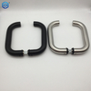 Manija de puerta SSS o de acero inoxidable negro para puerta estrecha con marco de aluminio