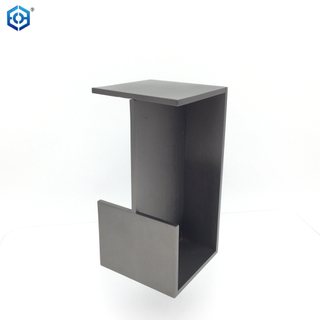 Tirador de puerta empotrada de acero inoxidable negro arma deslizante y manija de puerta empotrada