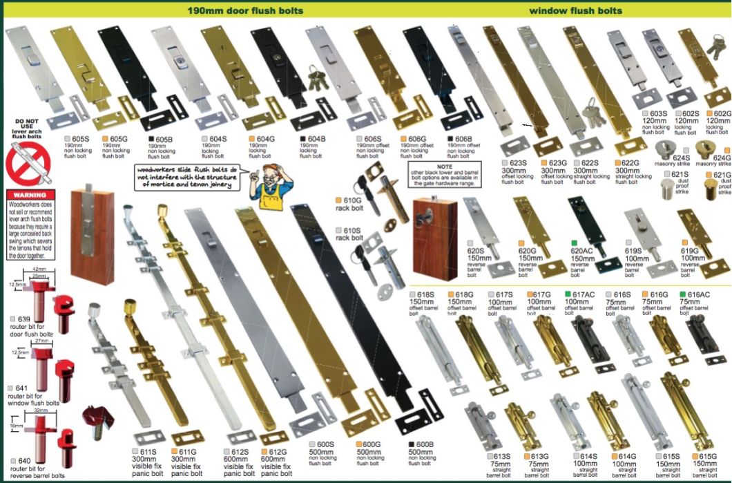 Proveedor de China (DBE047) perno de puerta resistente de lat&oacute;n del estilo cl&aacute;sico