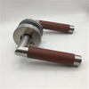 Tubo de acero inoxidable coser combinados manijas de la palanca de cuero